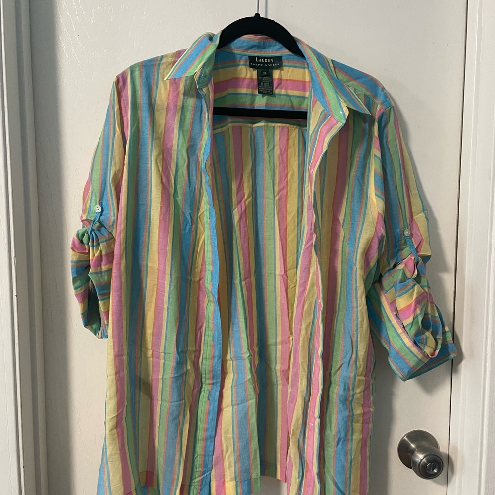 Oversized Cotton Button Up